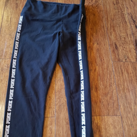 Pink black leggings Activewear - Picture 2 of 5